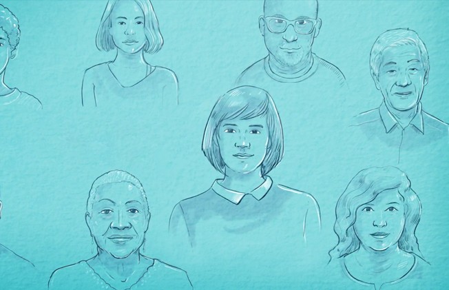 A group of people of different ages and genders, representing that everyone can participate in a clinical trial